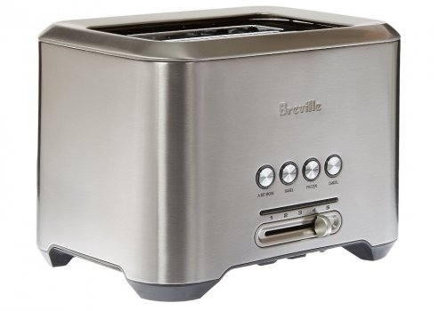 Breville Bit More BTA720XL 2-Slice pop up toaster stainless steel side
